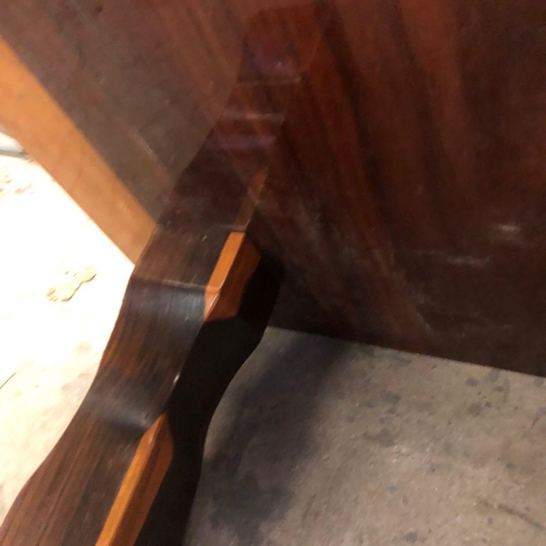 紅紫檀 無垢材一枚板の座卓 板厚55mm 輸入規制の希少木材 希少な耳付き