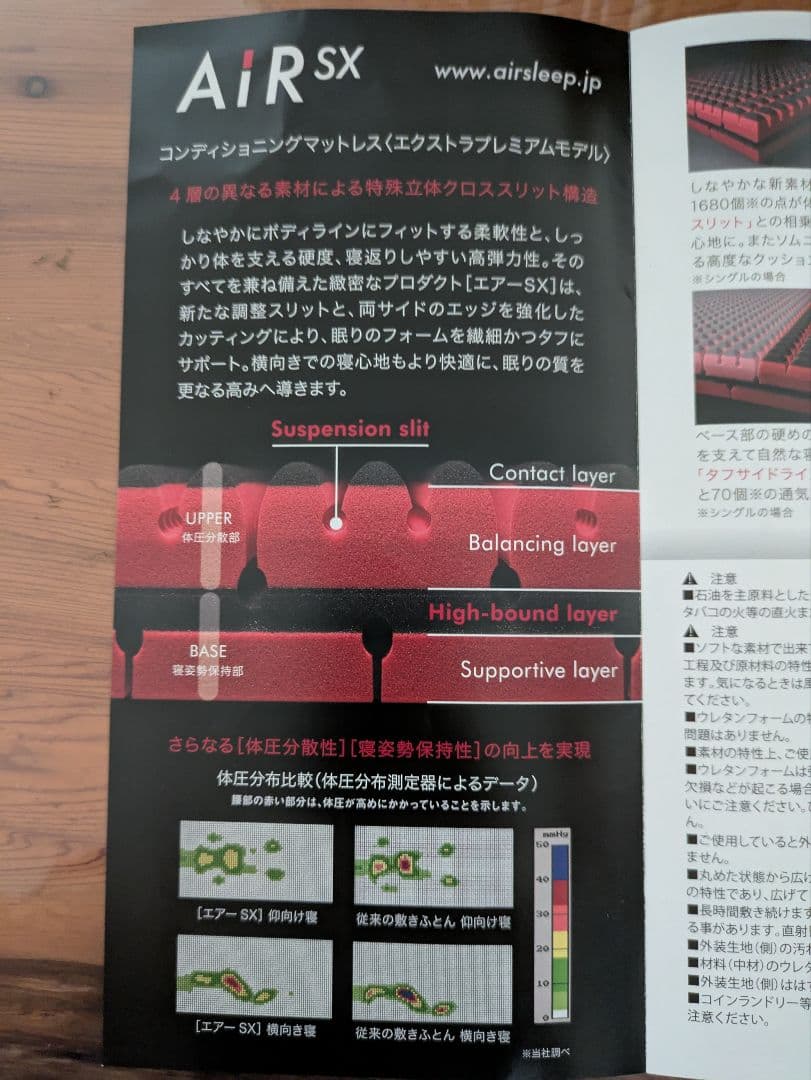AiR SX 大谷翔平モデル シングル コンディショニングマットレス カバー付