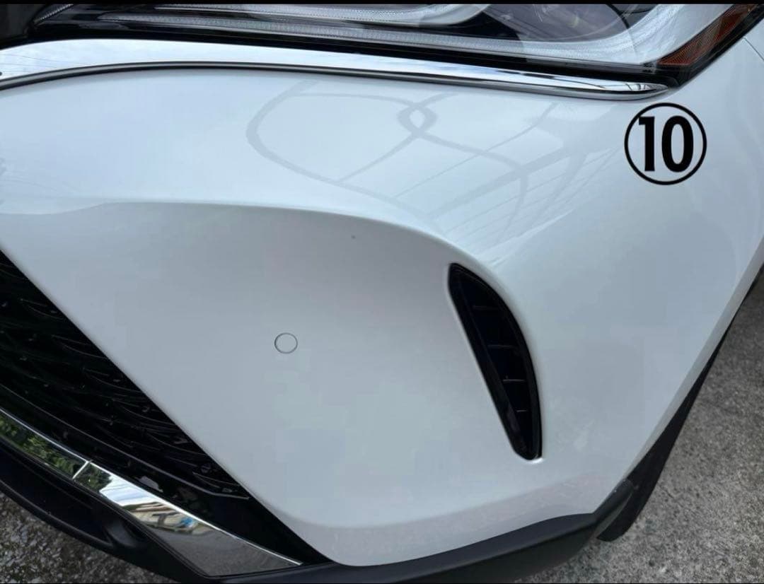 ハリアー80系　PHEV用フロントグリル（カメラ穴拡張済）+ホールカバー　送料込