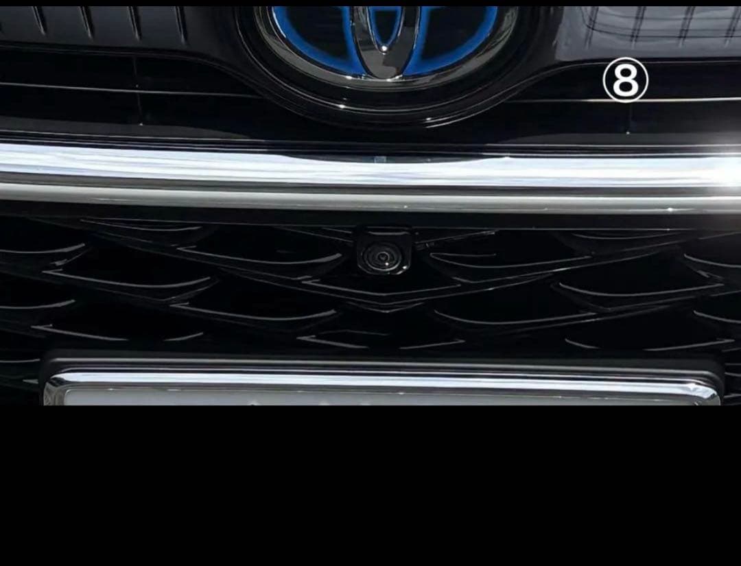 ハリアー80系　PHEV用フロントグリル（カメラ穴拡張済）+ホールカバー　送料込