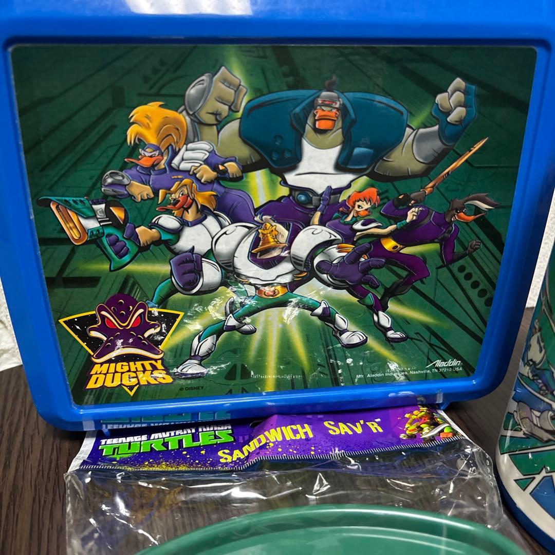 マイティ・ダックス　忍者タートルズ　ランチボックス水筒セット