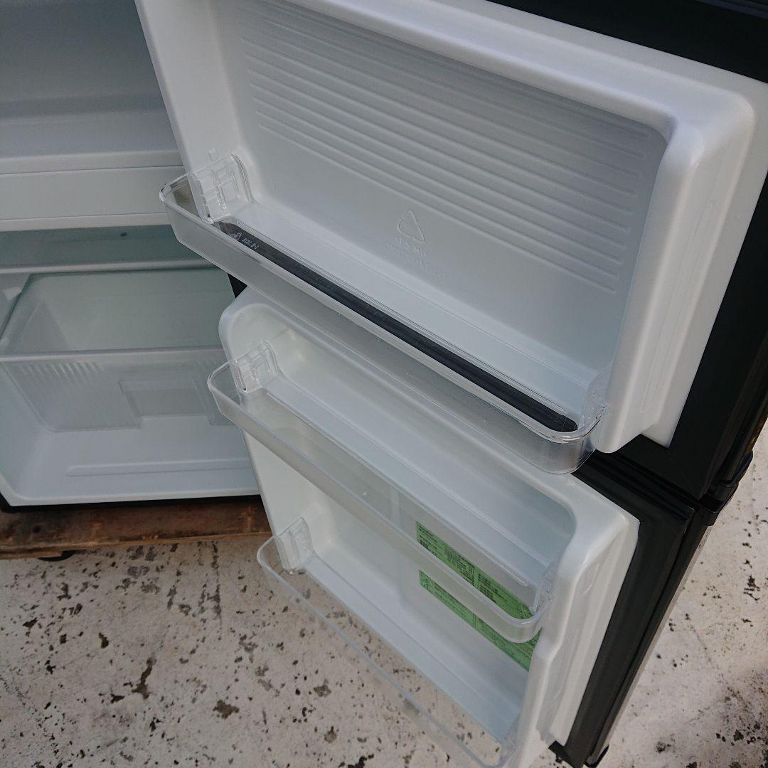 コンフィー2023年製90L冷蔵庫 ブラック 美品 送料/設置無料