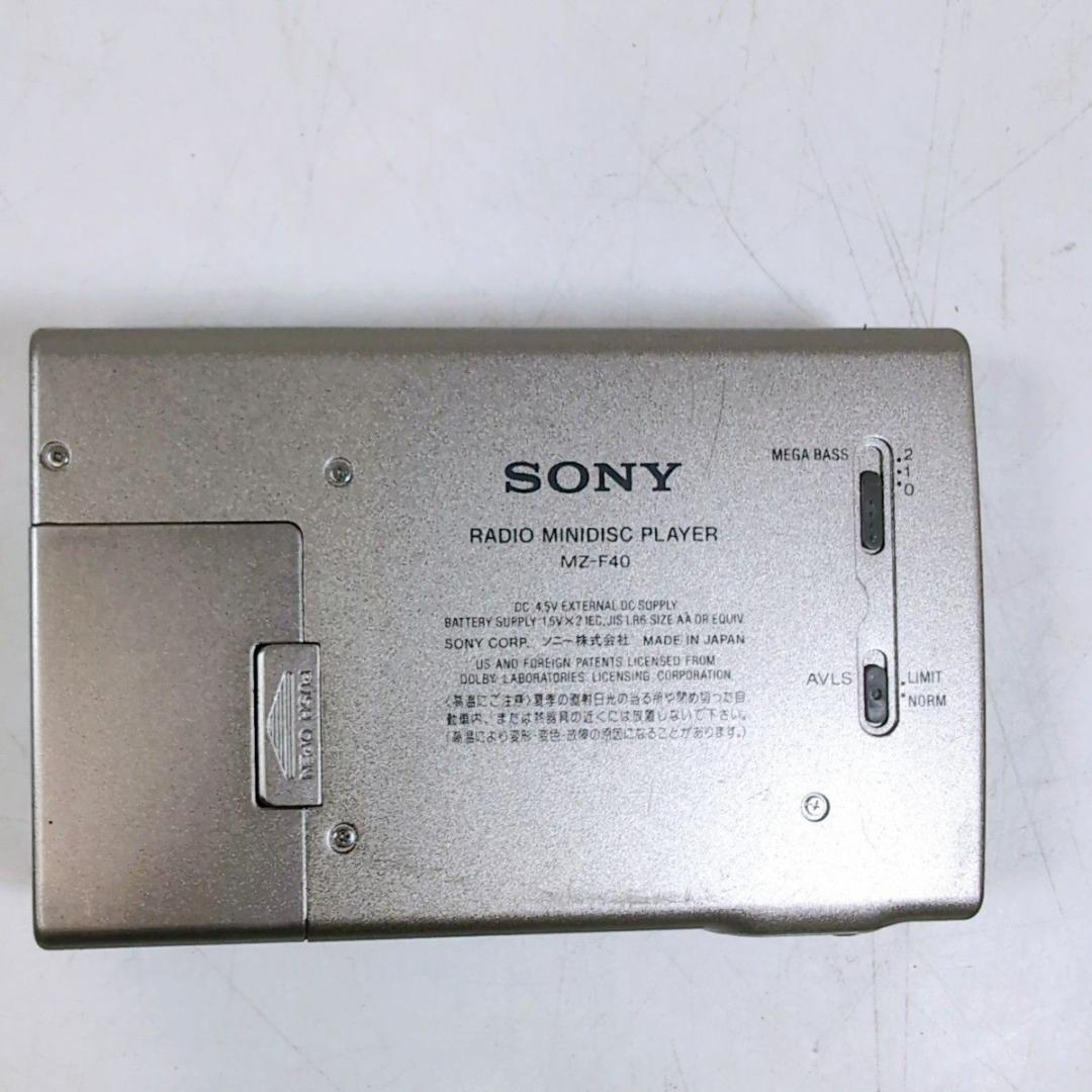 ソニー MZ-F40 ポータブル MDプレーヤー WALKMAN ウォークマン