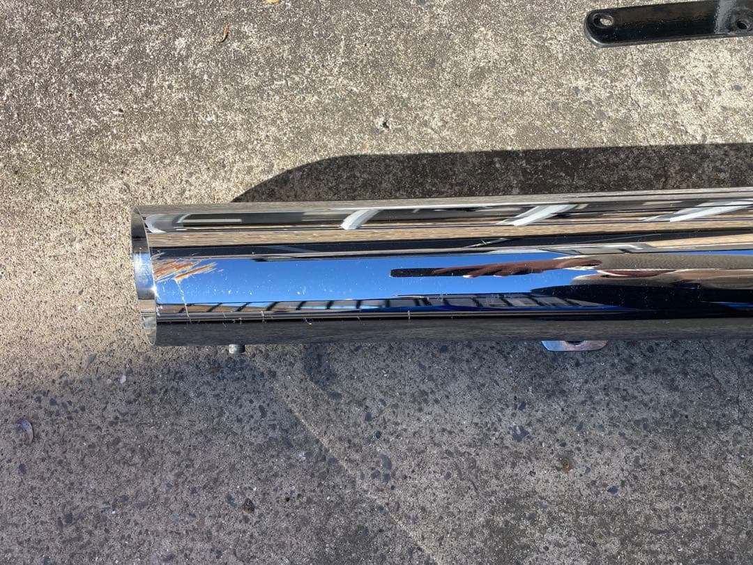 ケンテック　シャドウ400クラシック ローライダー2in1マフラー90φ