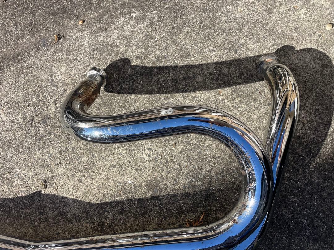 ケンテック　シャドウ400クラシック ローライダー2in1マフラー90φ