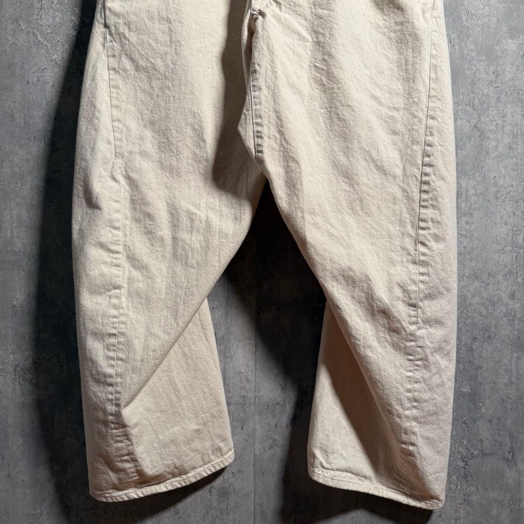 ⭐️希少⭐️キャルオーライン オーバーオール 立体裁断 生成り XL相当 クリーム