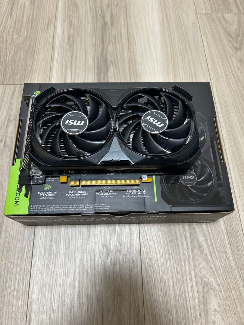 グラフィックボード・グラボ・ビデオカード MSI GeForce RTX 4060 Ventus 2X Black