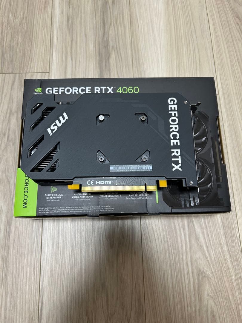 グラフィックボード・グラボ・ビデオカード MSI GeForce RTX 4060 Ventus 2X Black