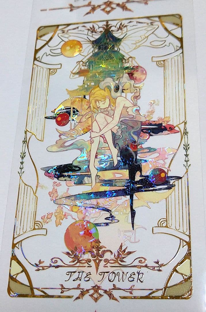 J599＃塔罗牌・下(贝壳光)巫女sama切り売り海外人物マステ女の子