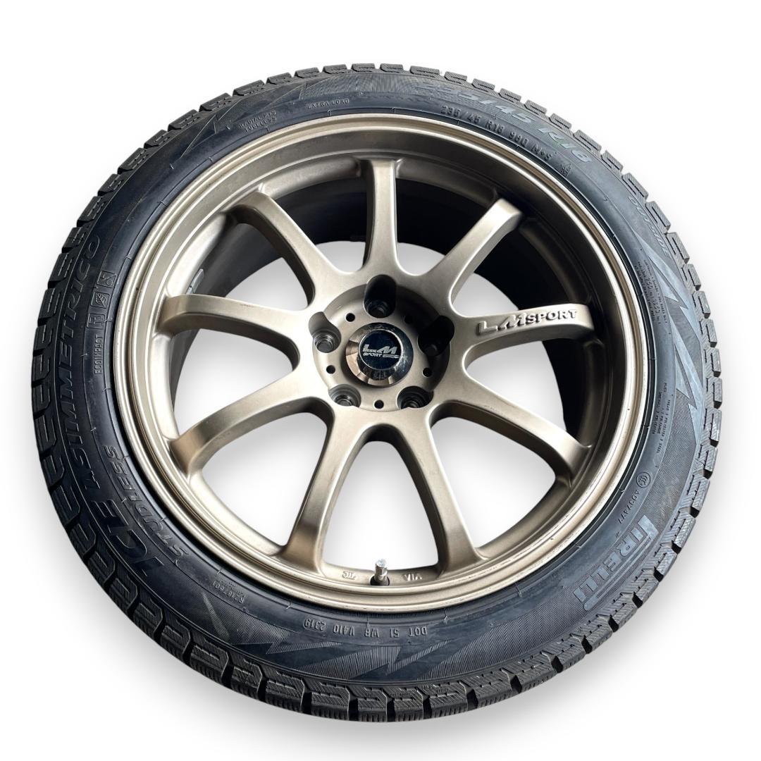【送料込み】スタッドレス 235/45R18 /LMsportホイール4本セット