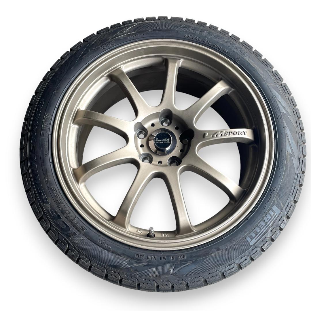 【送料込み】スタッドレス 235/45R18 /LMsportホイール4本セット