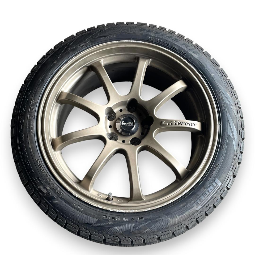 【送料込み】スタッドレス 235/45R18 /LMsportホイール4本セット