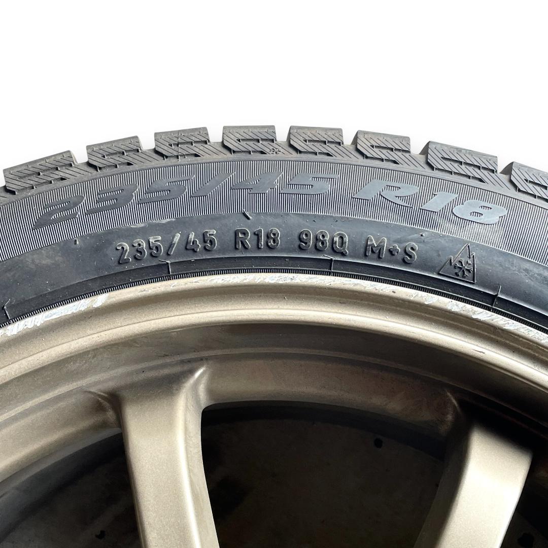 【送料込み】スタッドレス 235/45R18 /LMsportホイール4本セット