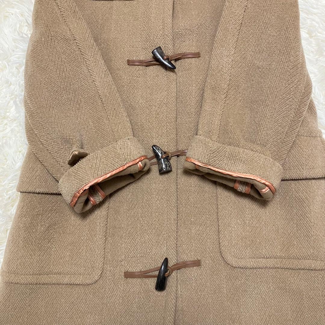 モンゴメリー ダッフルコート アウター ヘリンボーン キャメル 36