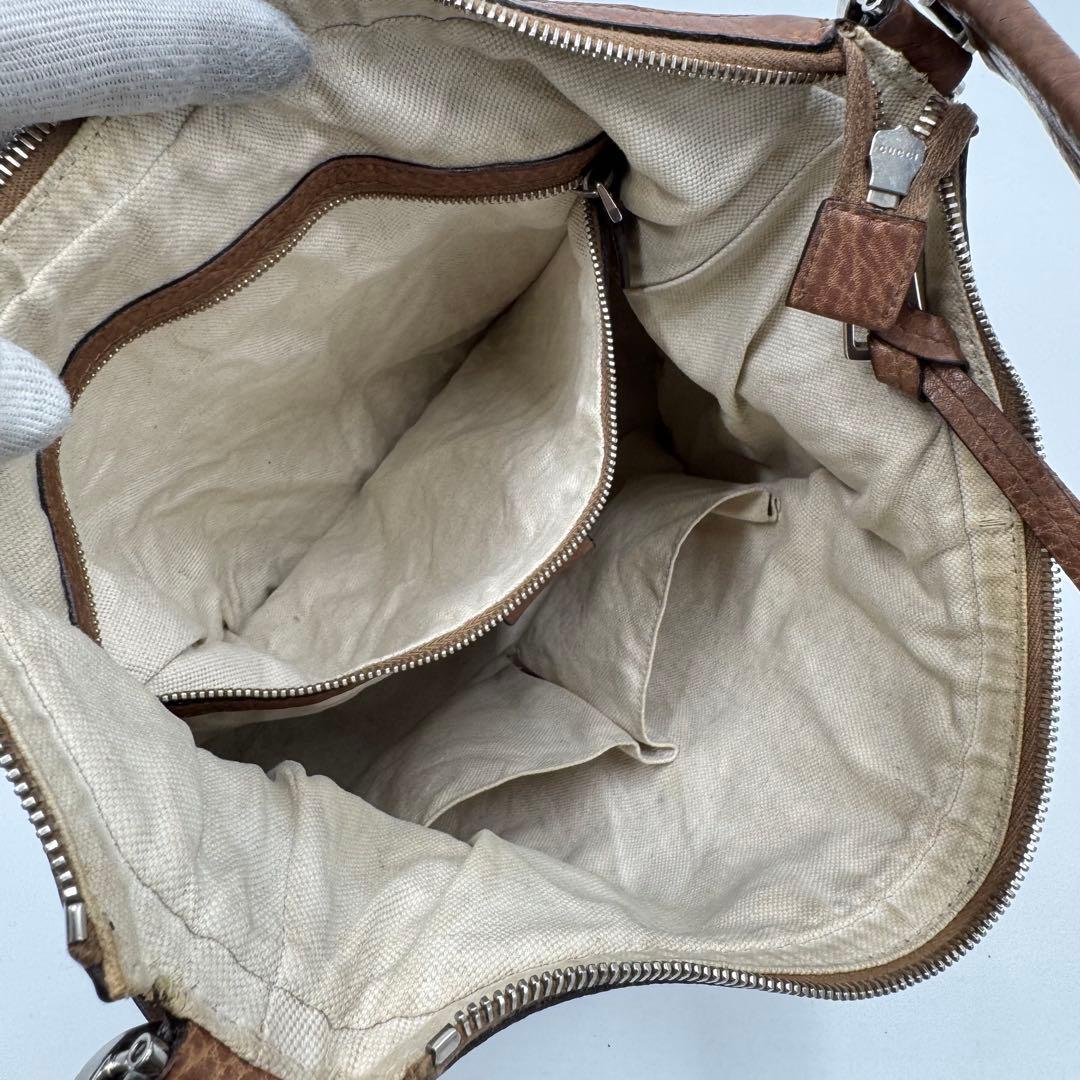 グッチ インターロッキング レザー 2way ハンドバッグ ショルダーバッグ