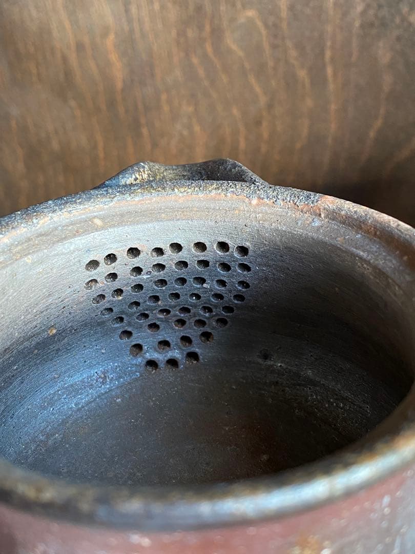 備前焼　龍宝瓶　木箱と陶歴付き