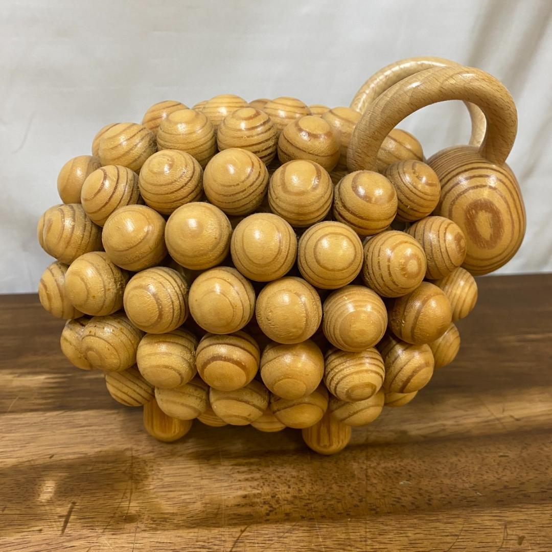 Aarikka アーリッカ 羊のオブジェ 木製