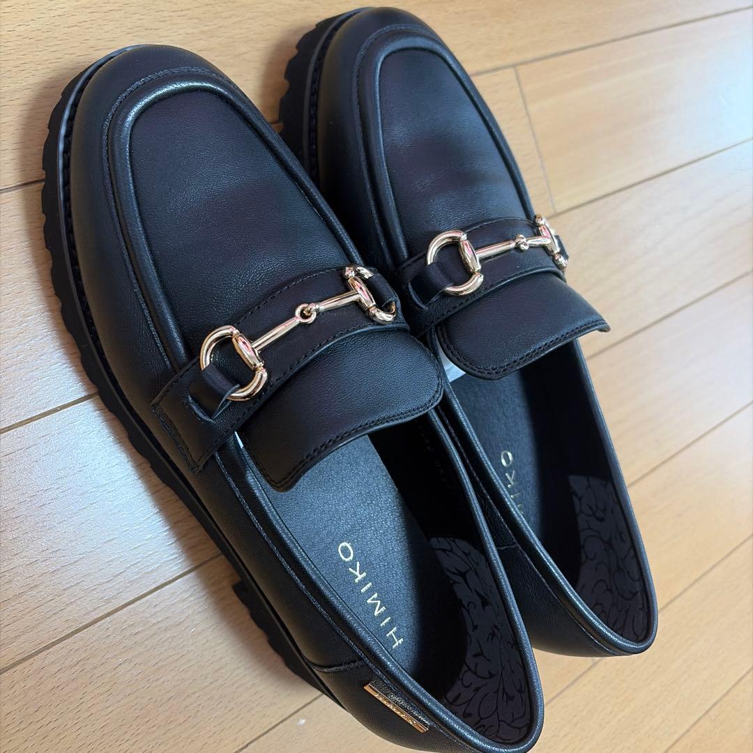 HIMIKO 卑弥呼ブラック厚底ローファー24.５センチ