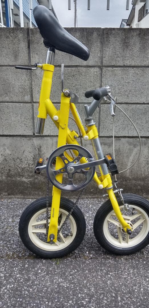 折りたたみ自転車 イエロー 小径