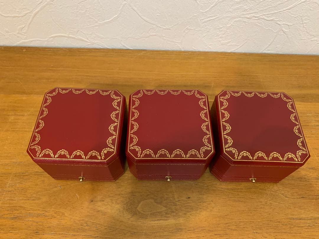 N0916-16★Cartier ジュエリーボックス 3個セット