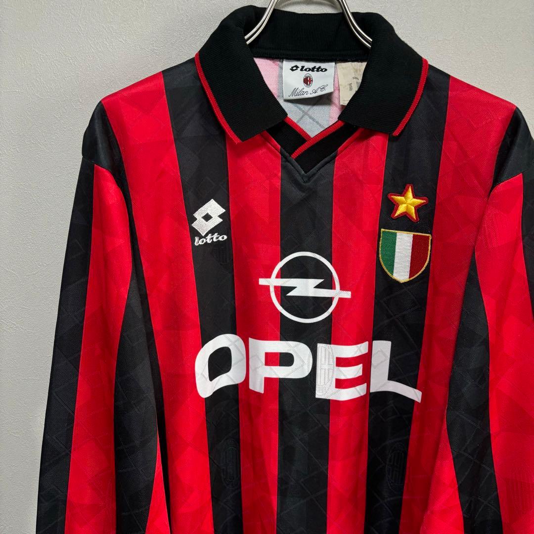 長袖 ACミラン Lotto ロット オペル OPEL ユニフォームゲームシャツ
