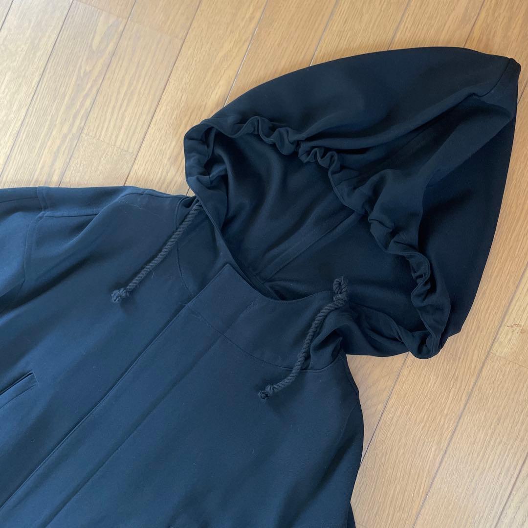 LIMI ヨウジヤマモト　ダブルジップコート　オーバーコート　フーディ