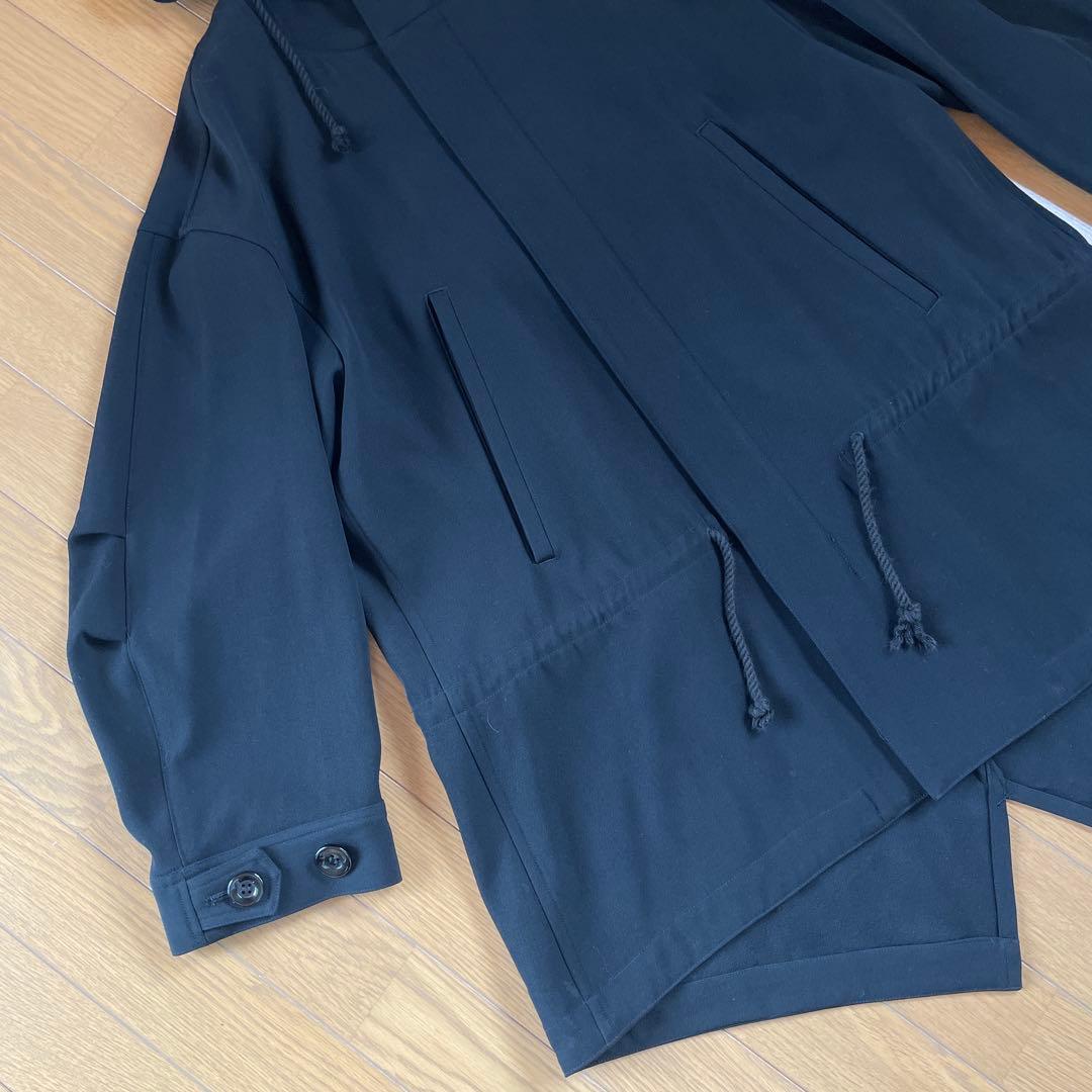 LIMI ヨウジヤマモト　ダブルジップコート　オーバーコート　フーディ