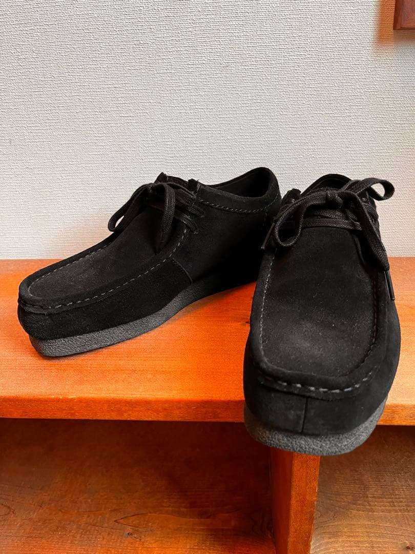 【美品】　クラークスワラビー　Clarks Wallabees EVOブラック
