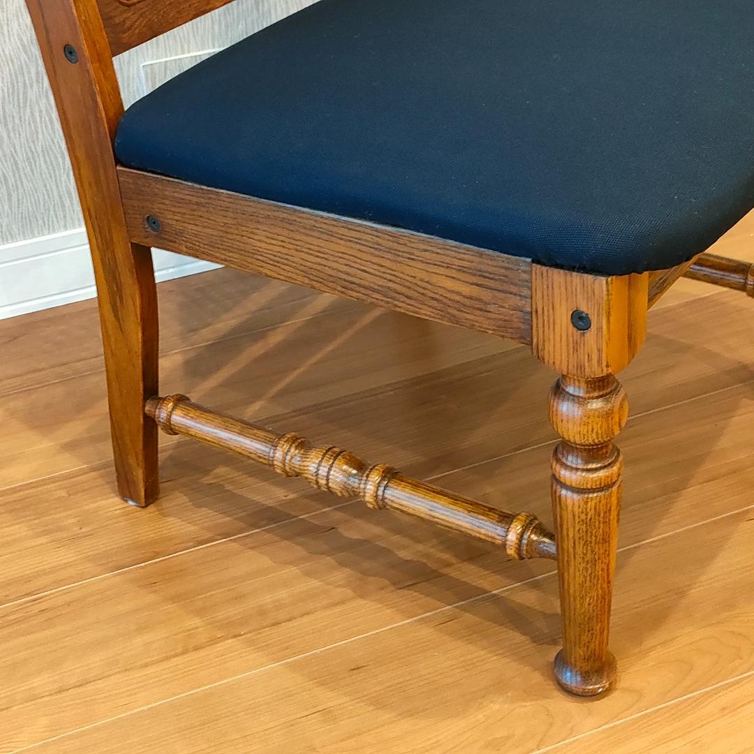 三越ブルージュ　ダイニングチェア　ラタンバック　三越製作所