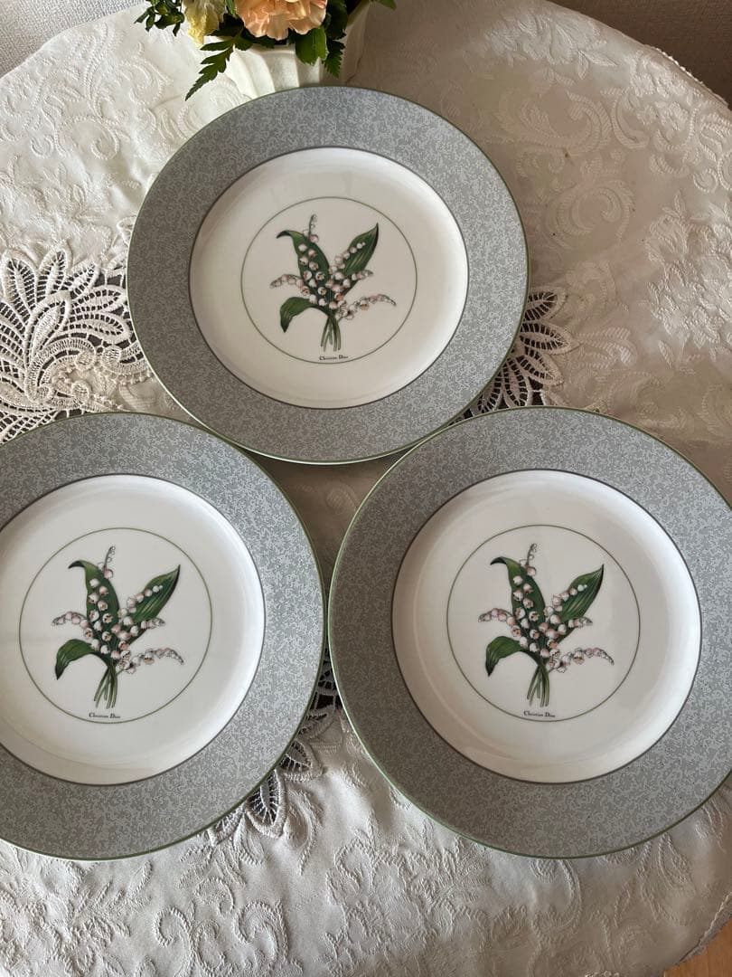 Diorクリスチャンディオールミリラフォーレディナー皿6枚