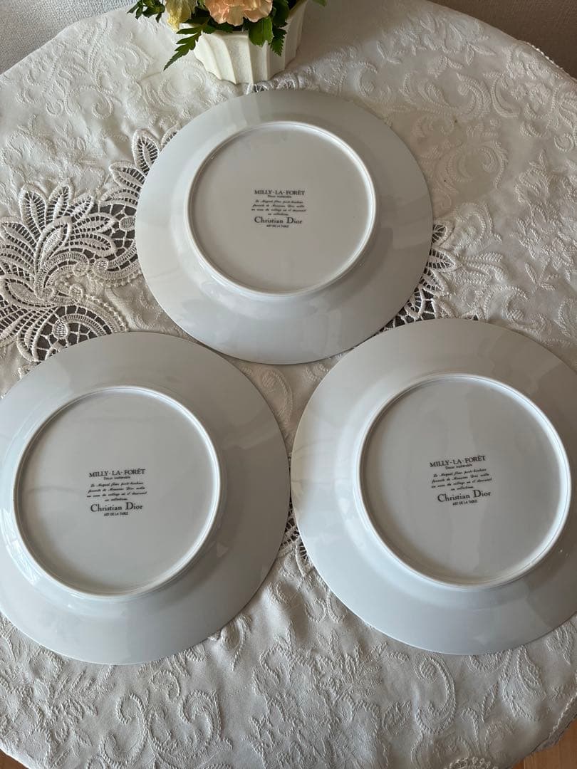 Diorクリスチャンディオールミリラフォーレディナー皿6枚