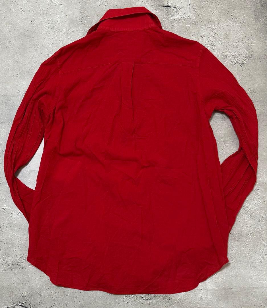 トリココムデギャルソン ビーズ&スパンコール 装飾 シャツ 赤M tricot