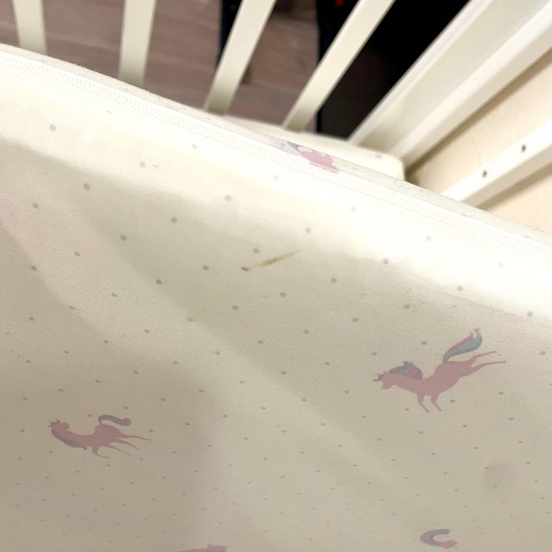 送料込★公式マットレス付き★カトージ ミニベビーベッド アーチ ホワイト