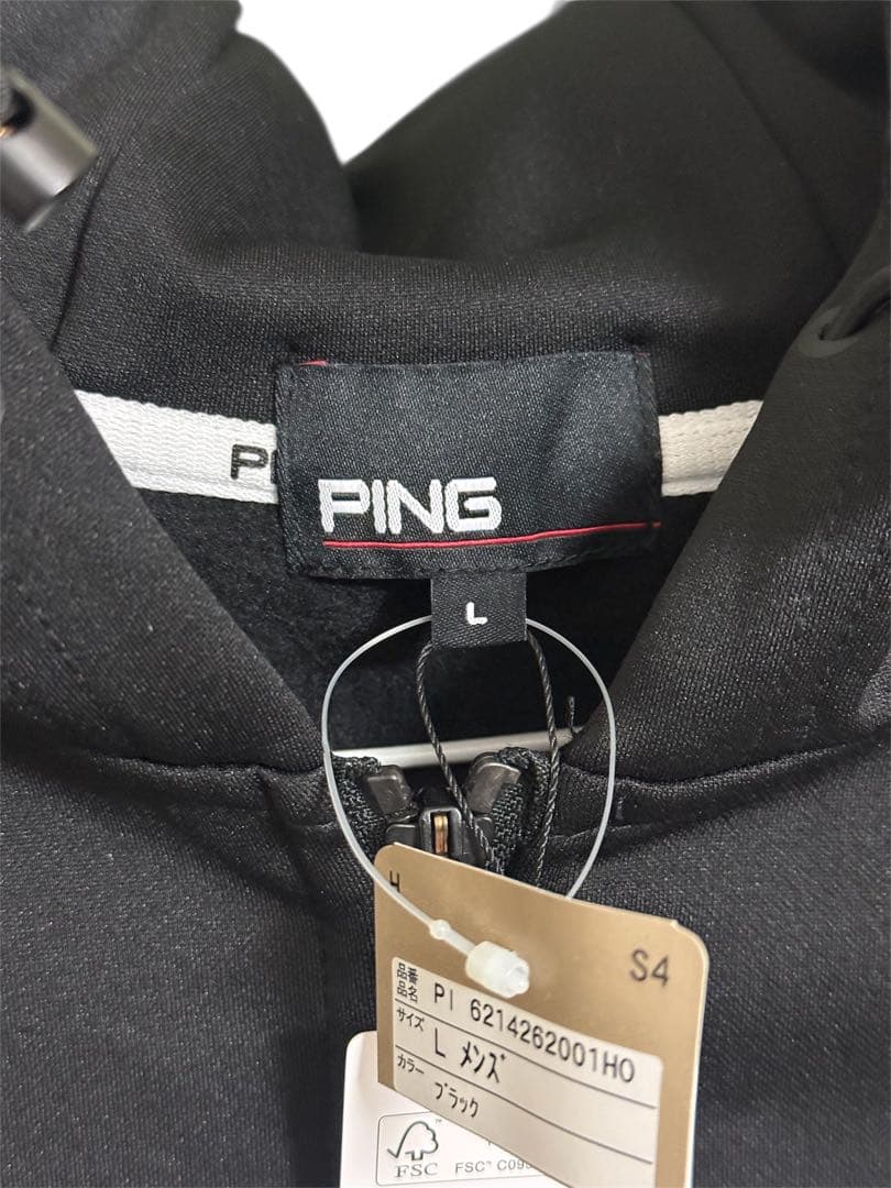 PING フルジップ スウェット フーディー 全方向ストレッチ 裏起毛 2024