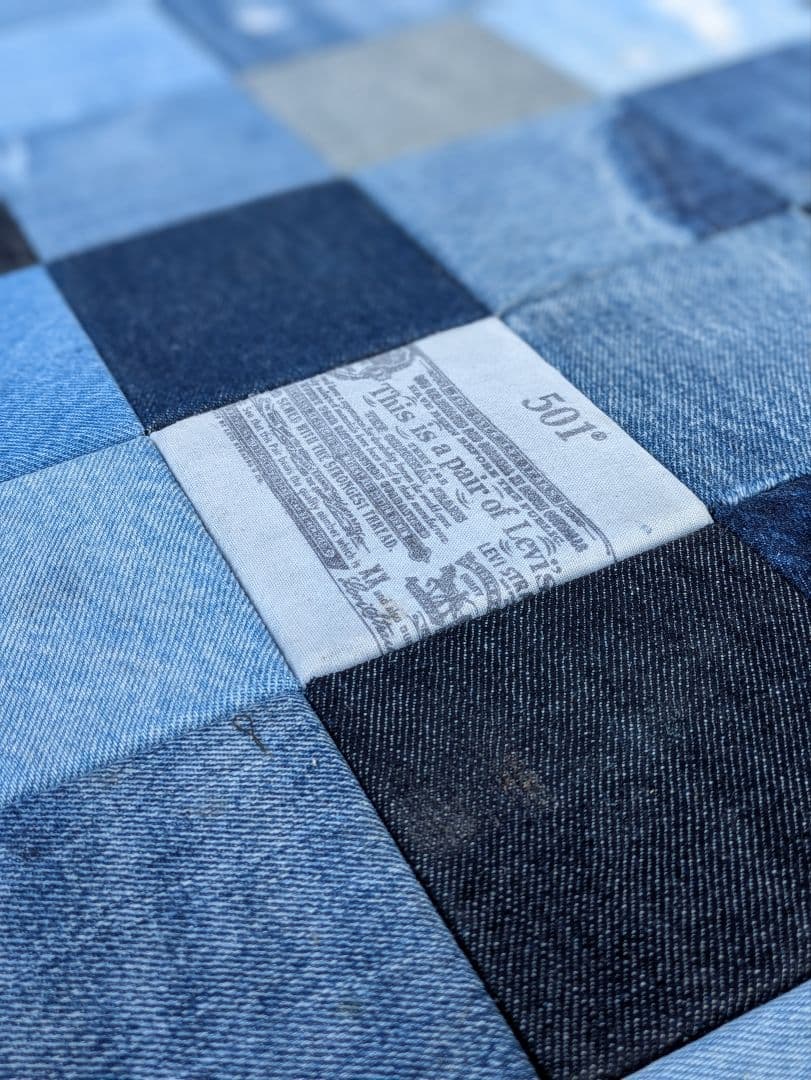 デニムパッチワークアート リーバイス501