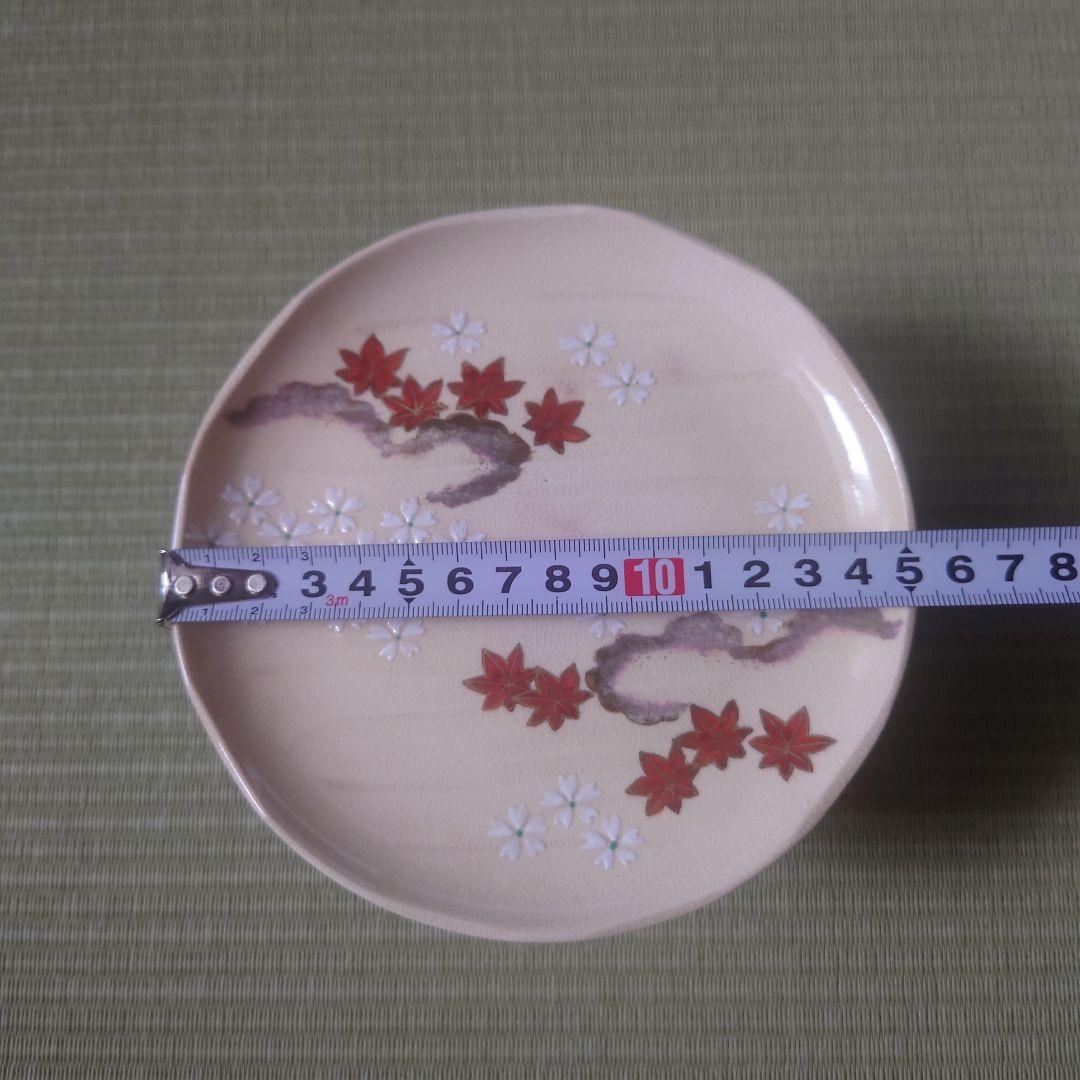 仁清雲錦画 茶巾台 f平安祥山作　茶道/茶道具