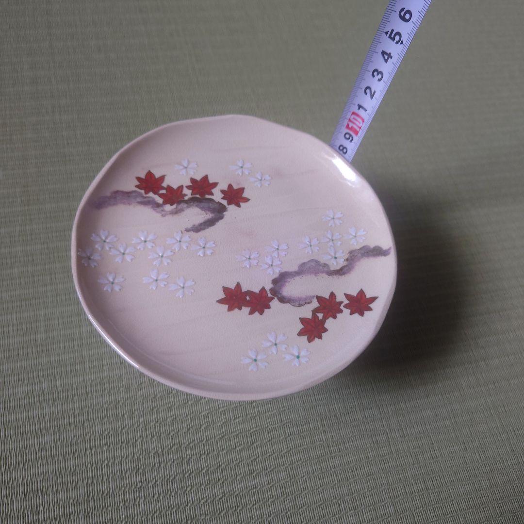 仁清雲錦画 茶巾台 f平安祥山作　茶道/茶道具