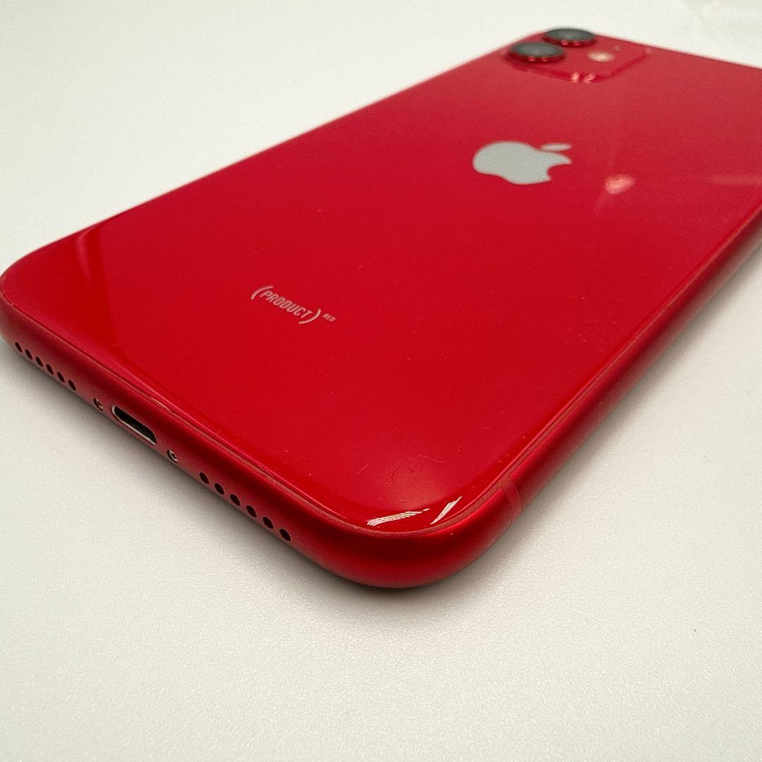 iPhone11 128GB プロダクトレッド バッテリー94% SIMフリー