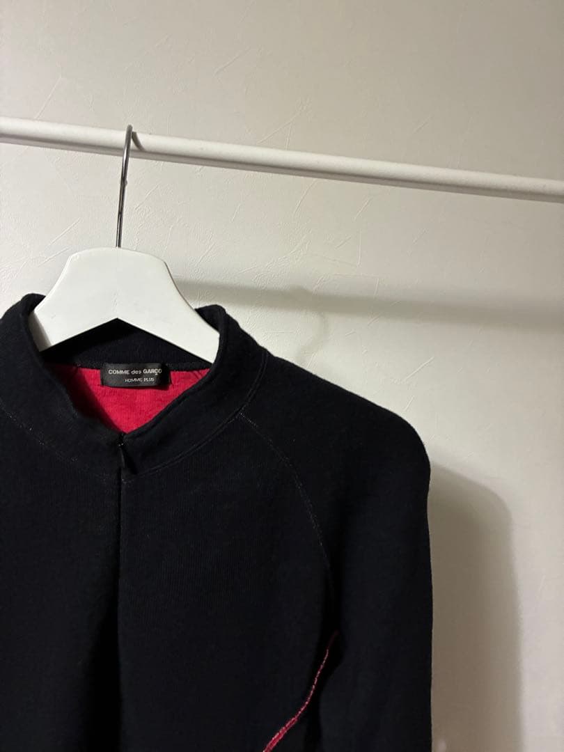 激レア‼️ コムデギャルソンオムプリュス 03aw カーブ期 ジップニット