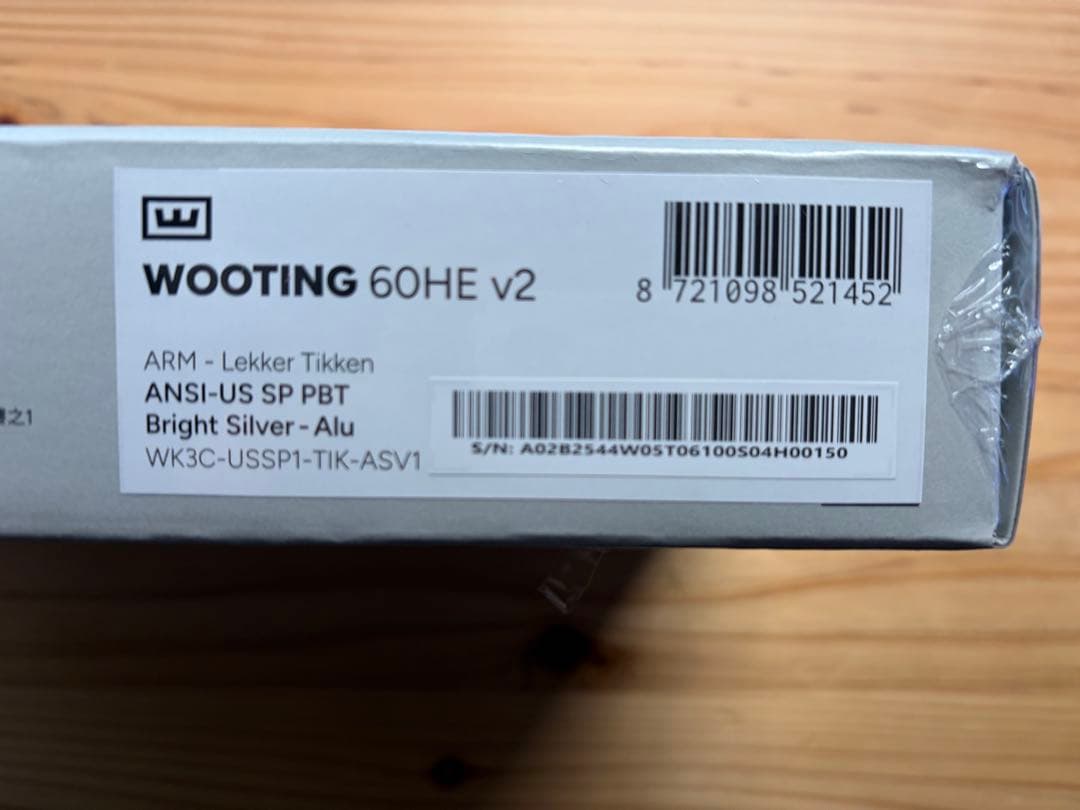 Wooting 60HE v2 白　分割スペース　未開封