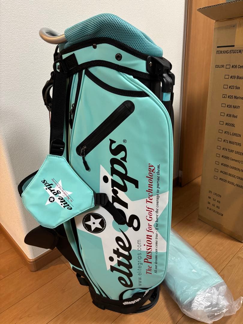 超美★限定レアカラーBLUE/BLACK elite grips キャディバック