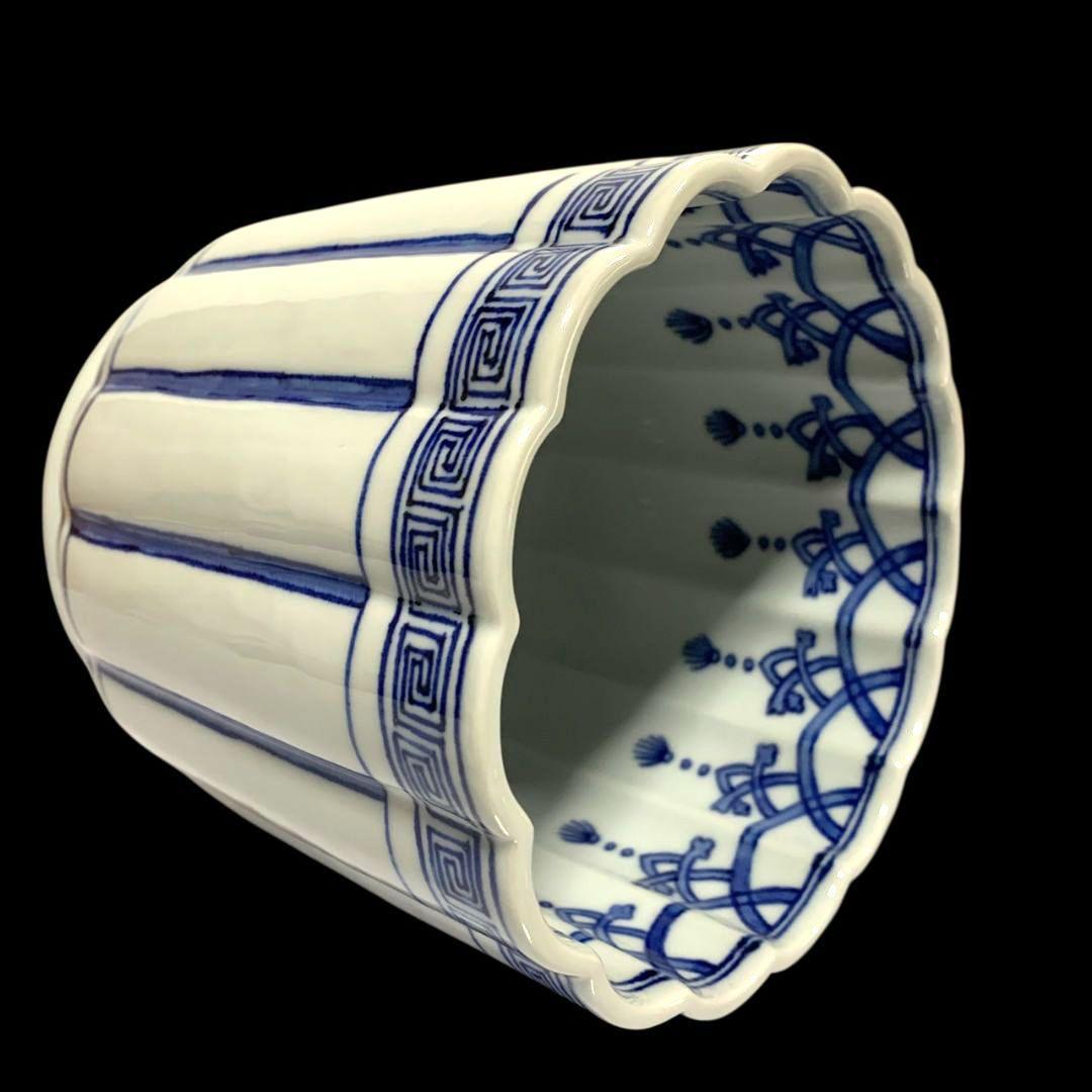 九谷焼 昧渓窯 矢口永寿 水指 桶皮水指 共箱 茶道具