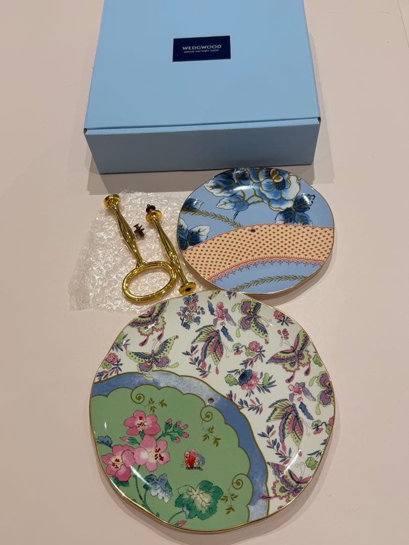 ウェッジウッド () バタフライブルーム 2段ケーキスタンド