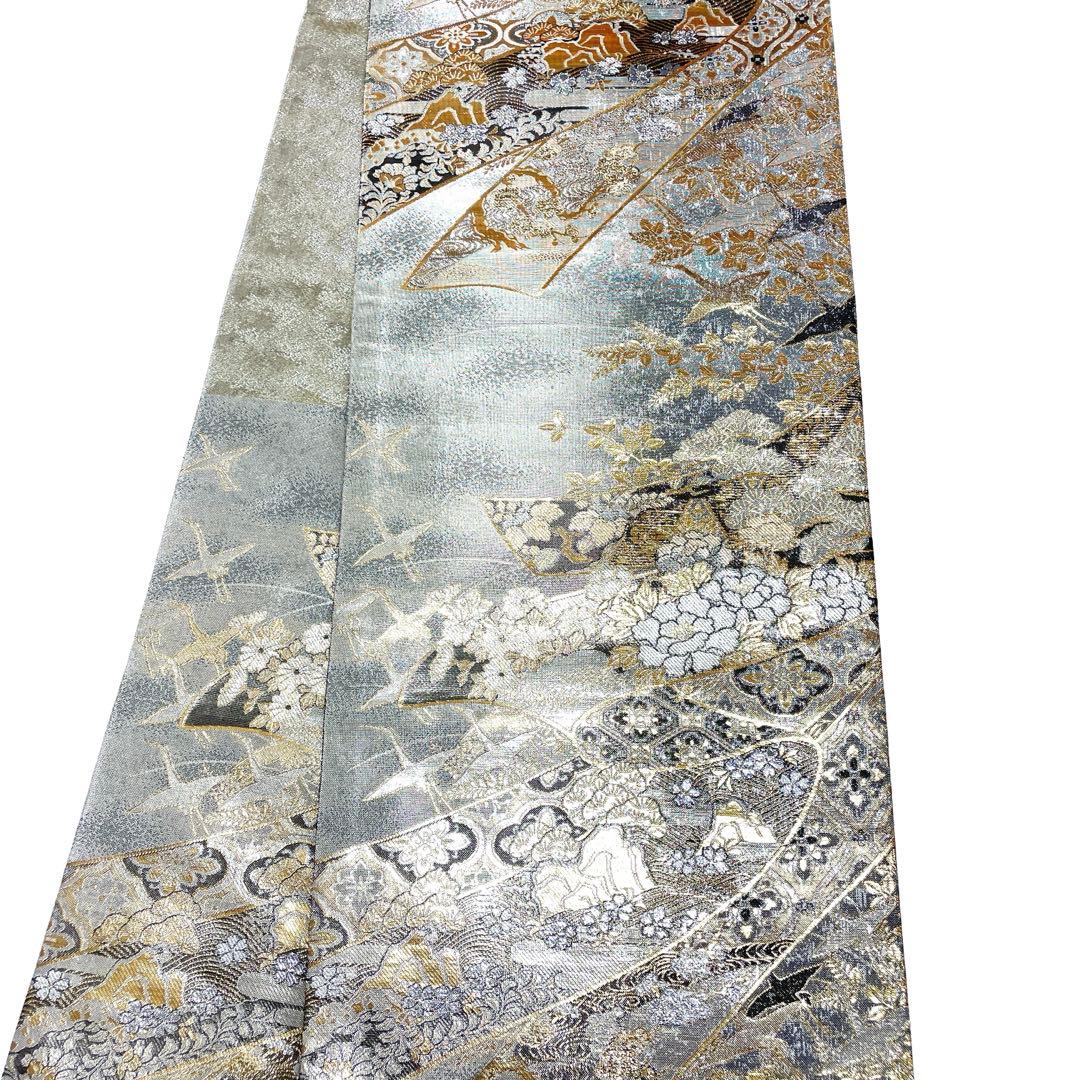 V1302 ●高級 正絹 六通 袋帯