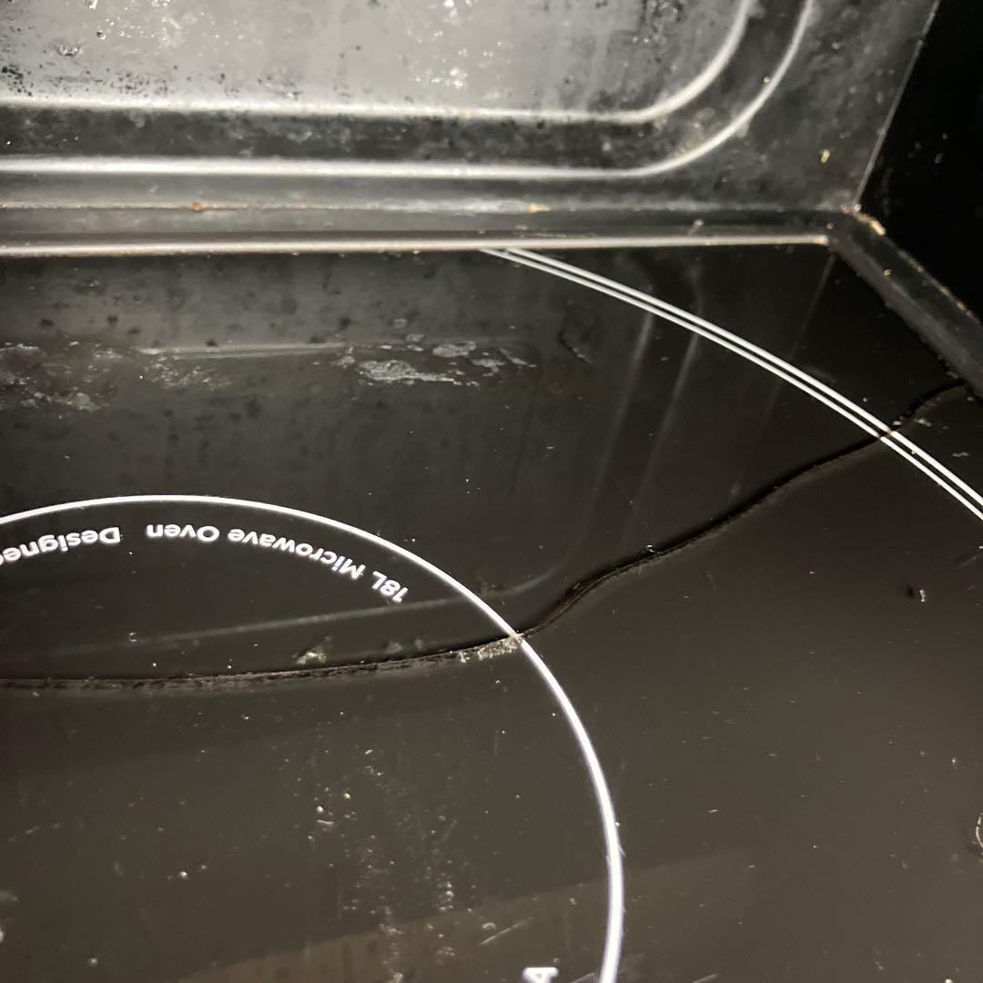 BALMUDA オーブンレンジ K04A-SU 動作確認済み 皿ガラスひび有