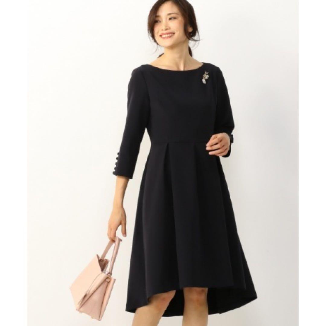 滝沢眞規子さん着用／VERY掲載／23区 ダブルクロス ワンピース 40