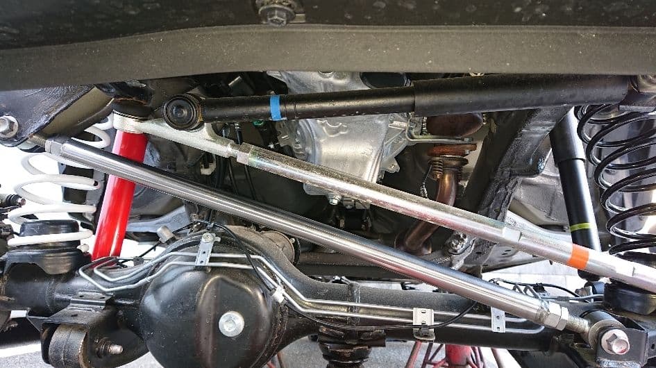 ジムニーＪＢ２３ ピロ仕様♪Ｆステンレス強化！アジャスタブルラテラルロッド 新品