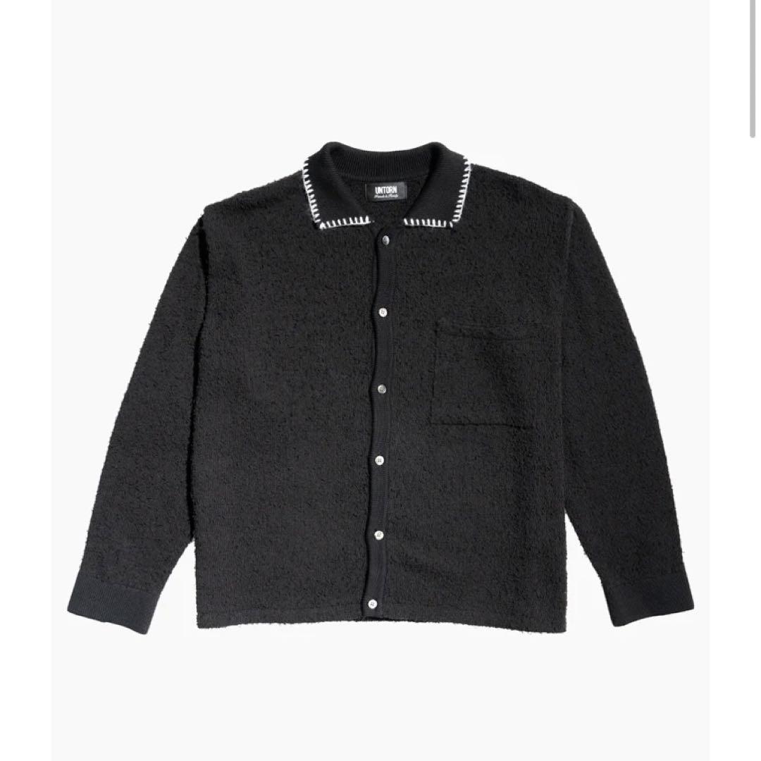 UNTORN Fuzzy Knit Polo Cardigan 平本蓮着用