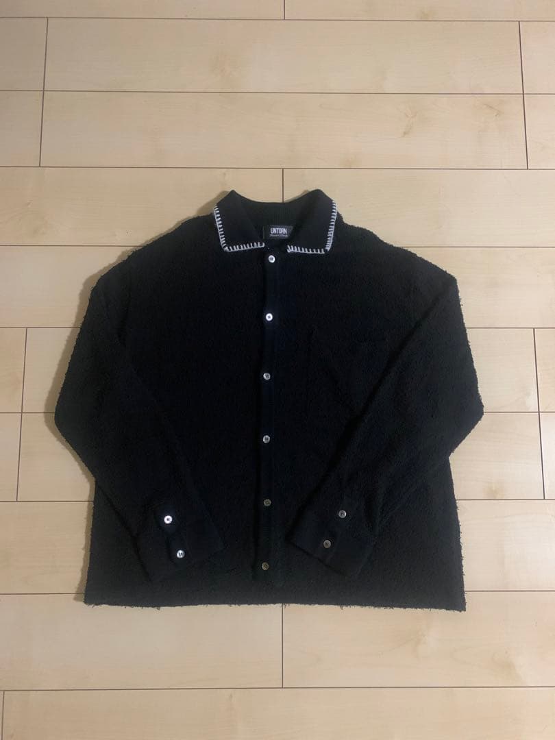 UNTORN Fuzzy Knit Polo Cardigan 平本蓮着用