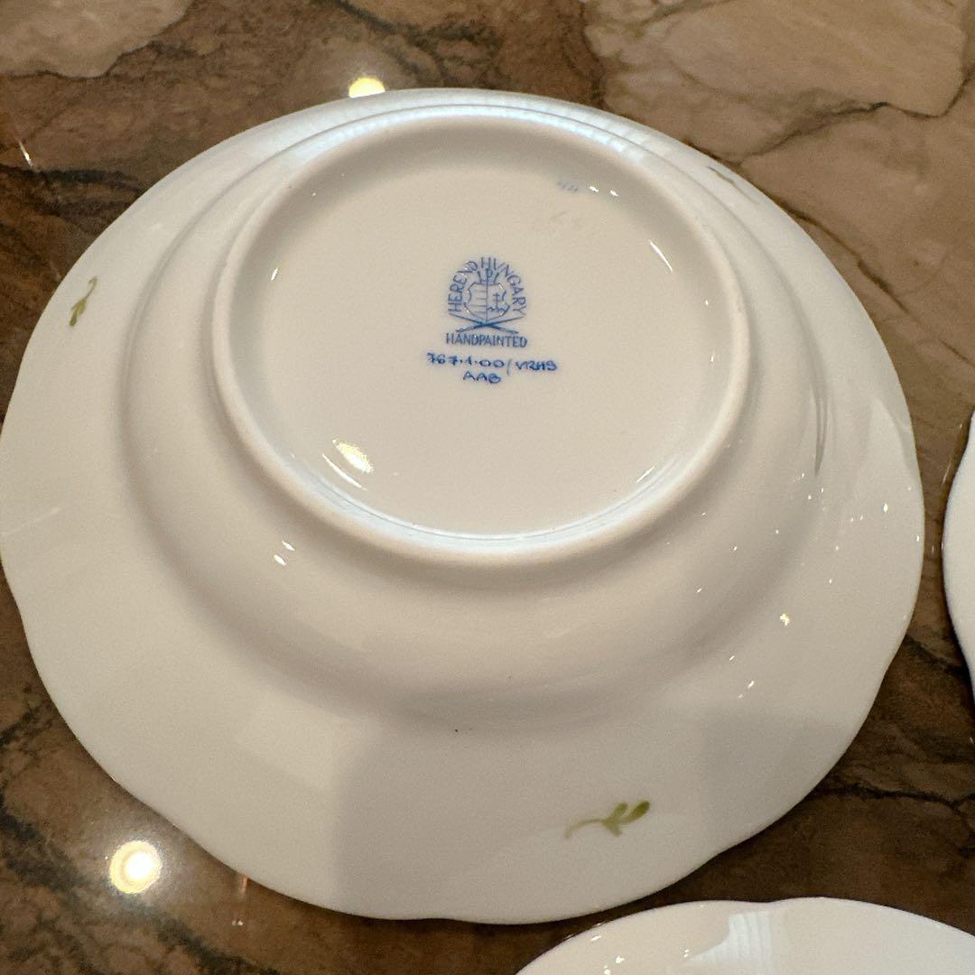 ヘレンド オリエンタルボウル Sサイズ 3枚、Lサイズ 3枚とヘレンドティー